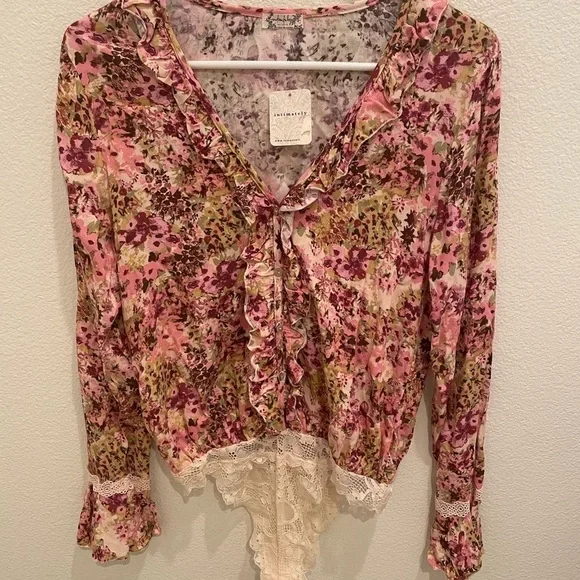 NWT Womens intimately by free people size small bodysuit floral spring vibes - Picture 8 of 16